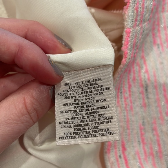 Anthropologie Moulinette Soeurs Pink Pastique tweed textured dress with pockets - Picture 11 of 13